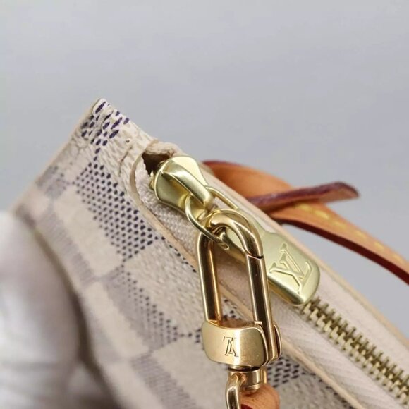 LOUIS VUITTON Damier Azur Neverfull PM Pouch Accessory Pouch LV Auth - Picture 8 of 15